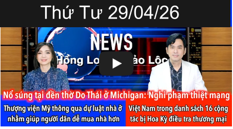 6am Friday 3/13/26 Thứ Tư 29/04/26